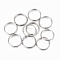 Tarnish Resistant 304 Stainless Steel Split Rings, Double Loops Jump Rings, Stainless Steel Color, 10x1.2mm, about 9mm inner diameter, Single Wire: 0.75mm
