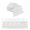 100Pcs Paper Bracelet Display Cards, Jewelry Display Card for Bracelet Necklace Showing, with 100Pcs OPP Bag, Rectangle, White, 7x9.6x0.05cm