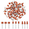 60Pcs 3 Style Aluminium Oxide Abrasive Sanding Drill Bit for Rotary Tool Accessories, Polishing & Deburring Tool, Sienna, 4.2~4.35x0.9~1.5cm, 20pcs/style