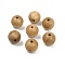 Natural Wood Beads, Undyed, Round, Dark Goldenrod, 14.5~15mm, Hole: 2mm