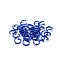 Aluminum Jump Rings, Open Jump Rings, Round Ring, Blue, 18 Gauge, 8x1mm, Inner Diameter: 6.5mm, about 300pcs/bag