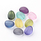 Transparent Acrylic Beads, Frosted, teardrop, Mixed Color, 18x13.5x8.5mm, Hole: 1.5mm, about 366pcs/500g