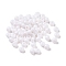Opaque Acrylic Beads, Rondelle, White, 5x3.5x3.5mm, Hole: 1.8mm, about 8500pcs/500g