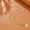 Halloween 304 Stainless Steel Pendant Necklaces for Women, Golden, Pumpkin, 17.72 inch(45cm), pendant: 22x20mm
