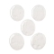 Natural Quartz Crystal Cabochons, Rock Crystal Flat Oval, 44.5~45x37.5~38x6~7mm
