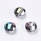 Imitation Austrian Crystal Beads, Grade AAA, K9 Glass, Faceted, Flat Round, Colorful, 6x4mm, Hole: 0.7~0.9mm