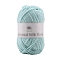 Polyester Yarn for Sweater Hat, for Knitting Crochet Supplies, Pale Turquoise, 2mm, about 94.05 Yards(86m)/Skein