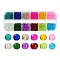 540Pcs 12 Colors Spray Painted Crackle Glass Beads Strands, Round, Mixed Color, 4mm, Hole: 1.1~1.3mm, 45pcs/color