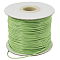 Korean Waxed Polyester Cord, Bead Cord, Light Green, 1.2mm, about 185yards/roll