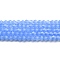 Imitation Jade Glass Beads Strands, Faceted, Bicone, Dodger Blue, 4x4mm, Hole: 0.8mm, about 80~85pcs/strand, 30~32cm