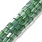 Electroplate Transparent Glass Beads Strands Pearl Luster Plated, Faceted, Rectangle, Green, 4.8~5x2.5~3x2.5~3mm, Hole: 1mm, about 96pcs/strand, 18.90''(48cm)