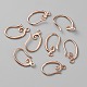 Латунные крючки для сережек&nbsp;KK-WH0064-07RG-1