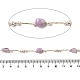 Цепочки из бисера из натурального аметиста ручной работы CHC-F020-03G-05-2