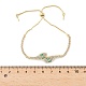 Браслеты-слайдеры из сплава со стразами BJEW-H206-01G-3