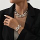 Модные хип-хоп сплав кубинские звенья цепи браслеты и ожерелья наборы FS-WGBA45B-01-2