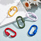 5 шт. 5-х цветные карабины из сплава с винтовым фиксатором FIND-FI0001-12-5