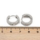 Латунные серьги-кольца из прозрачного кубического циркония EJEW-S277-09P-A-5
