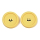 Кабошоны из смолы с изображением смайлика CRES-S372-01B-1