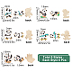 Подвески из сплава эмали 30шт 5 стиля FIND-SC0003-09-2
