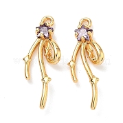 Латунные микро проложить кубического циркония подвески KK-A281-21G-03