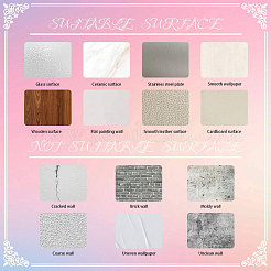 Водонепроницаемые светоотражающие пластиковые зеркальные наклейки DIY-WH0668-001