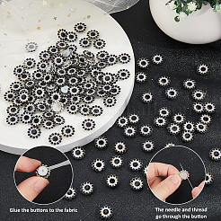 300шт. Стразы из сплава кабошоны&nbsp;FIND-FH0016-68