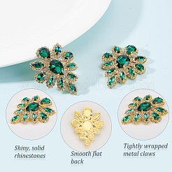 Аппликации из сплава в форме капли со стразами&nbsp;FIND-FG0002-19B