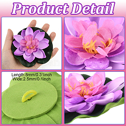 Искусственный лист и цветок лотоса из вспененного eva&nbsp;AJEW-SP0003-26E