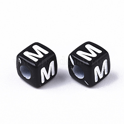 Непрозрачные акриловые бусины&nbsp;SACR-N002-01M