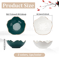 2шт. 2-х цветный фарфоровый держатель для кистей OFST-PH0001-06A