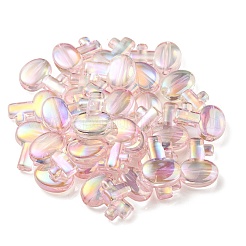 УФ-покрытие Радужные радужные прозрачные акриловые бусины OACR-C007-05A