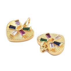 Стойки обшивки латунь микро проложить кубическую прелесть диоксида циркония&nbsp;KK-Z071-42G