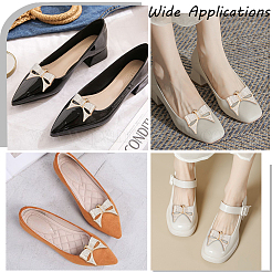 2 шт. украшения для обуви из сплава со стразами в виде банта FIND-CP0002-30B