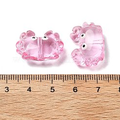 Прозрачные стеклянные эмалевые бусины LAMP-V001-08