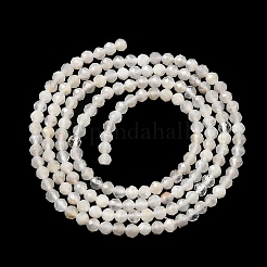Натуральный белый лунный камень бисер пряди G-D340-A05-2mm