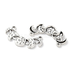 Подвески из сплава в тибетском стиле с фазами луны&nbsp;TIBE-B002-01AS