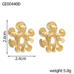Серьги-гвоздики из нержавеющей стали 304&nbsp;STAS-OY009-14G