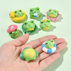 1 комплект украшений в виде смоляной лягушки AJEW-FS0001-24