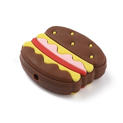 Экологически чистые силиконовые шарики для гамбургеров&nbsp;SIL-WH0012-034C