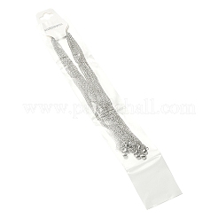 10 шт. набор из цепочек из нержавеющей стали 304 для мужчин и женщин STAS-YW0002-01P