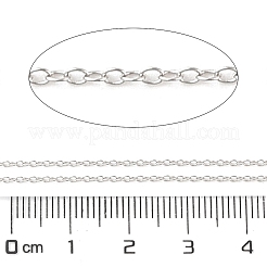 Антикоррозийные цепи из стерлингового серебра 925 пробы с родиевым покрытием STER-E072-02P-01