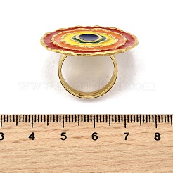 Кольца из нержавеющей стали 304 с эмалью для женщин&nbsp;LS-RJEW-Z096-01G-02