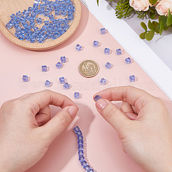 2 нитка прозрачные стеклянные бусины нити&nbsp;GLAA-HS0001-12C