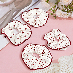 6 шт. 3-х цветные тканевые эластичные резинки для волос для девочек или женщин OHAR-GO0001-13