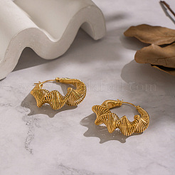 Серьги-кольца из нержавеющей стали 304&nbsp;JE2678-1