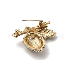 Сплав горный хрусталь брошь JEWB-K027-02G