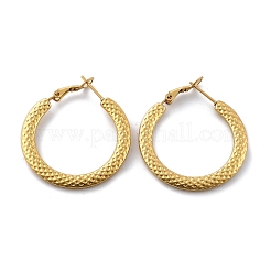 201 серьги-кольца из нержавеющей стали EJEW-P304-10G