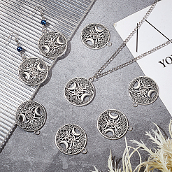 Тибетский стиль полые литые подвески&nbsp;TIBEP-PH0001-53