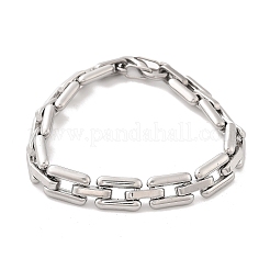 Браслеты из прямоугольной цепи из нержавеющей стали 304 для женщин и мужчин BJEW-F488-30P-02