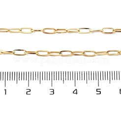 Ионное покрытие (ip) 304 нержавеющая сталь скрепка цепочка ожерелье для женщин NJEW-G097-14G